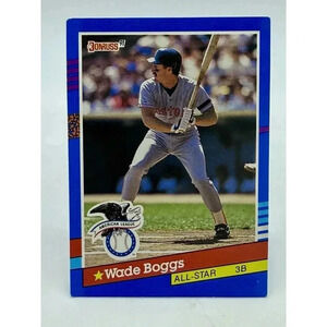 Wade Boggs Vintage 1991 Donruss All Star Baseball‎ Card #55 Excellent